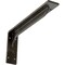 Ekena Millwork Embrey Steel Bracket, Antiqued Warm Silver 2"W x 14"D x 5 1/4"H BKTM02X14X05EBAWS - alternate 1